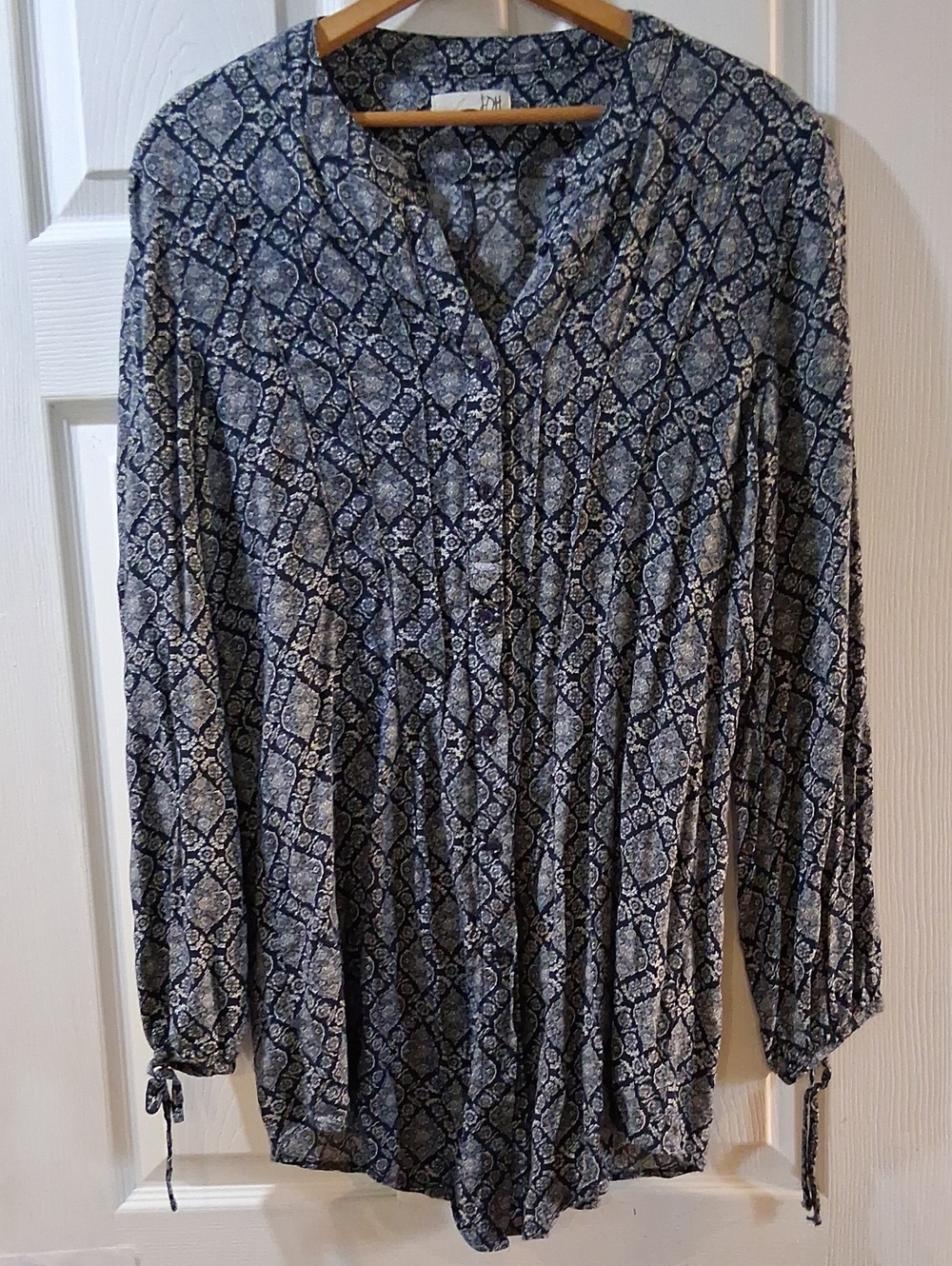 Oh Navy Paisley Long-Sleeve Tunic